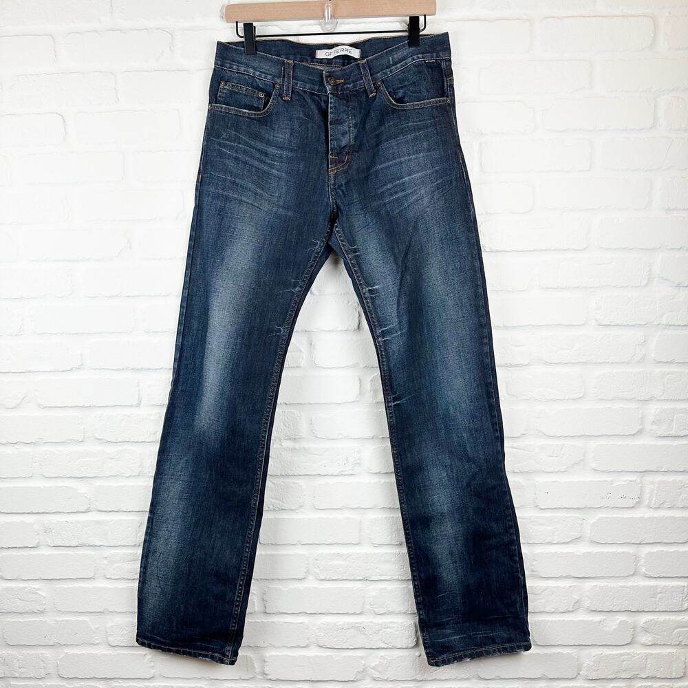 GF Regular Gianfranco Ferre Jeans US 32 IT 46 Blue Denim Regular Straight Jeans